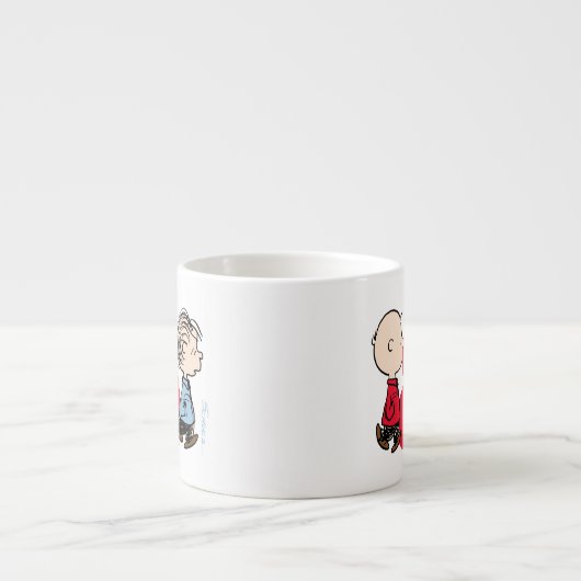 pinda's | Charlie Brown & Linus Espresso Kop (Voorkant)