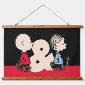 pinda's | Charlie Brown & Linus Hangend Wandkleed (Voorkant)
