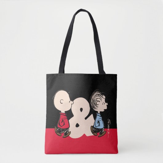 pinda's | Charlie Brown & Linus Tote Bag (Voorkant)