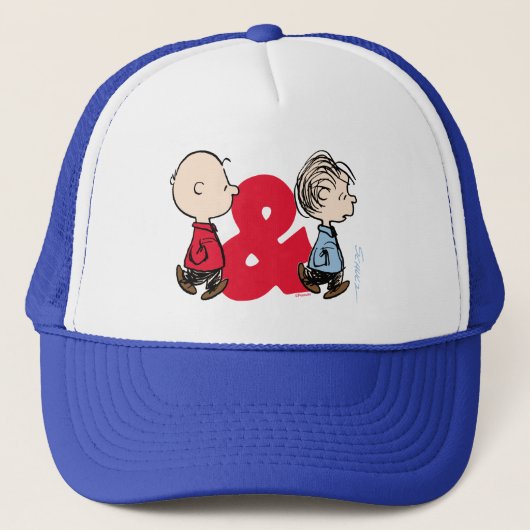 pinda's | Charlie Brown & Linus Trucker Pet (Voorkant)