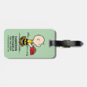 pinda's | Charlie Brown met Snoopy's Dish Bagagelabel (Achterkant horizontaal)