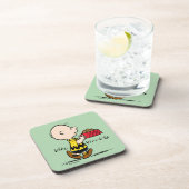 pinda's | Charlie Brown met Snoopy's Dish Bier Onderzetter (Rechterzijde)