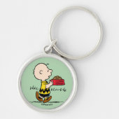 pinda's | Charlie Brown met Snoopy's Dish Sleutelhanger (Voorkant)