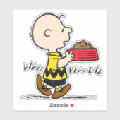 pinda's | Charlie Brown met Snoopy's Dish Sticker (Vel)