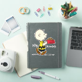 pinda's | Charlie Brown met Snoopy's Dish Sticker (iPad Cover)