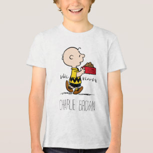pinda's Charlie Brown met Snoopy's Dish Tri-Blend Shirt