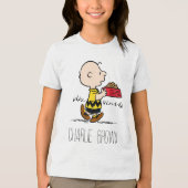 pinda's | Charlie Brown met Snoopy's Dish Tri-Blend Shirt (Voorkant)