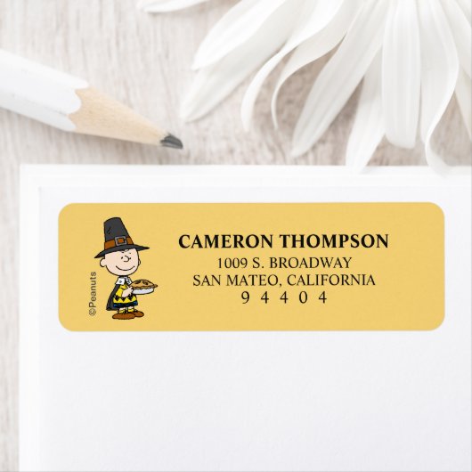 pinda's | Charlie Brown Pilgrim Etiket (Insitu)