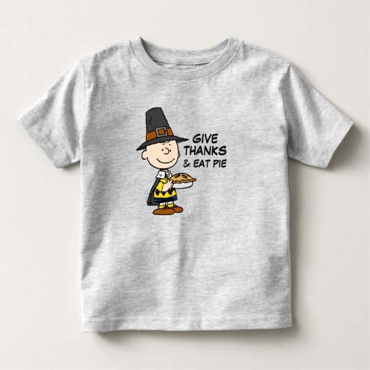 pinda's | Charlie Brown Pilgrim Kinder Shirts (Voorkant)