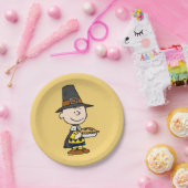 pinda's | Charlie Brown Pilgrim Papieren Bordje (Feest)