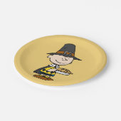 pinda's | Charlie Brown Pilgrim Papieren Bordje (Gekanteld)