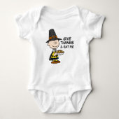pinda's | Charlie Brown Pilgrim Romper (Voorkant)