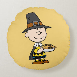 pinda's Charlie Brown Pilgrim Rond Kussen