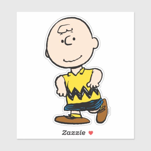 pinda's | Charlie Brown Portrait Sticker (Vel)