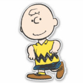 pinda's | Charlie Brown Portrait Sticker (Voorkant)