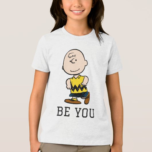 pinda's | Charlie Brown Portrait Tri-Blend Shirt (Voorkant)