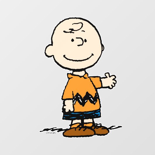 pinda's | Charlie Brown Raamsticker (Vel)