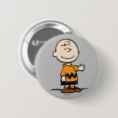 pinda's | Charlie Brown Ronde Button 5,7 Cm (Voorkant /achterkant)