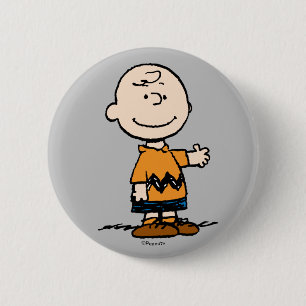 pinda's   Charlie Brown Ronde Button 5,7 Cm