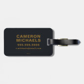 pinda's | Charlie Brown ruimed uit Bagagelabel (Achterkant horizontaal)