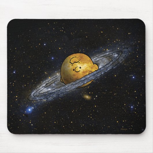 pinda's | Charlie Brown ruimed uit Muismat (Voorkant)