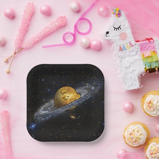 pinda's | Charlie Brown ruimed uit Papieren Bordje (Feest)