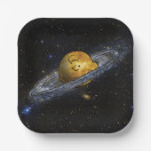 pinda's | Charlie Brown ruimed uit Papieren Bordje (Voorkant)