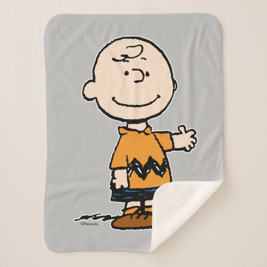 pinda's | Charlie Brown Sherpa Deken (Voorkant)