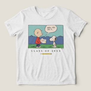 Pinda's Charlie Brown Snoopy Nou je hebt het gedaa Tri-Blend Shirt