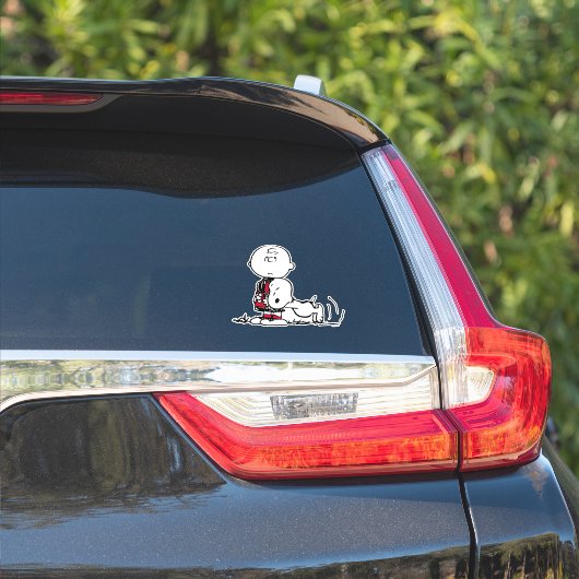 PINDA'S | Charlie Brown & Snoopy Sticker (Auto Zijkant)