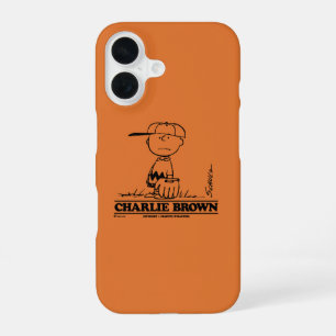 Pinda's Charlie Brown speelt bal iPhone 16 Hoesje