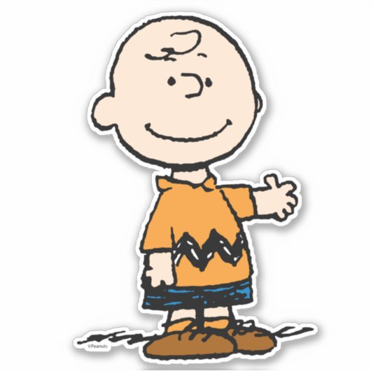 pinda's | Charlie Brown Sticker (Voorkant)