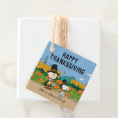 pinda's | Charlie Brown Thanksgiving Add Jouw naam Bedankjes Labels (In situ)