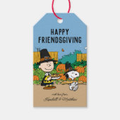 pinda's | Charlie Brown Thanksgiving Add Jouw naam Cadeaulabel (Voorkant)