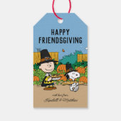 pinda's | Charlie Brown Thanksgiving Add Jouw naam Cadeaulabel (Achterkant)