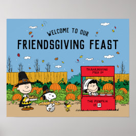 pinda's | Charlie Brown Thanksgiving Feast Welcome Poster