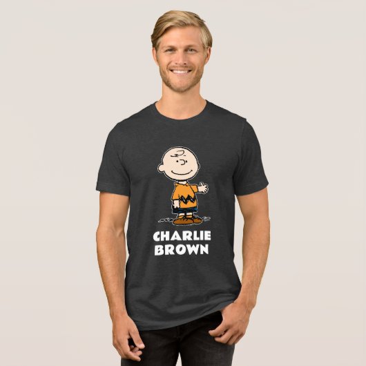 pinda's | Charlie Brown Tri-Blend Shirt (Voorkant volledig)