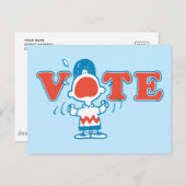 pinda's | Charlie Brown Vote Briefkaart (Voorkant / Achterkant)