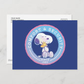 pinda's | Comfort & Beveiligingsbadge blauw Briefkaart (Voorkant / Achterkant)