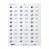 pinda's | Comfort & Beveiligingsbadge blauw Etiket (Full Sheet)