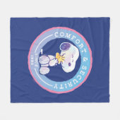 pinda's | Comfort & Beveiligingsbadge blauw Fleece Deken (Voorkant (Horizontaal))