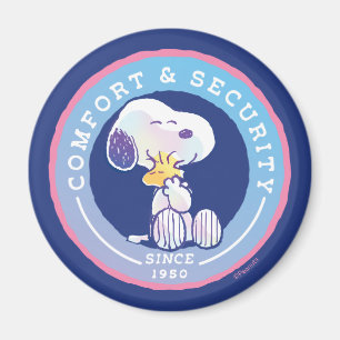 pinda's   Comfort & Beveiligingsbadge blauw Magneet