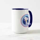 pinda's | Comfort & Beveiligingsbadge blauw Mok (Voorkant rechts)