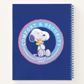pinda's | Comfort & Beveiligingsbadge blauw Notitieboek (Achterkant)
