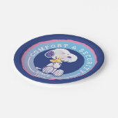 pinda's | Comfort & Beveiligingsbadge blauw Papieren Bordje (Gekanteld)