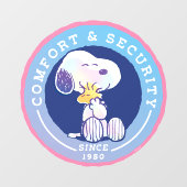 pinda's | Comfort & Beveiligingsbadge blauw Raamsticker (Vel)