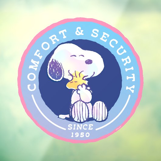 pinda's | Comfort & Beveiligingsbadge blauw Raamsticker (Vel 3)