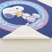 pinda's | Comfort & Beveiligingsbadge blauw Sherpa Deken (3/4)