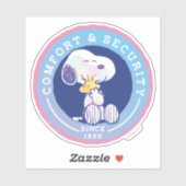 pinda's | Comfort & Beveiligingsbadge blauw Sticker (Vel)