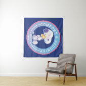 pinda's | Comfort & Beveiligingsbadge blauw Wandkleed (In Situ (horizontaal))